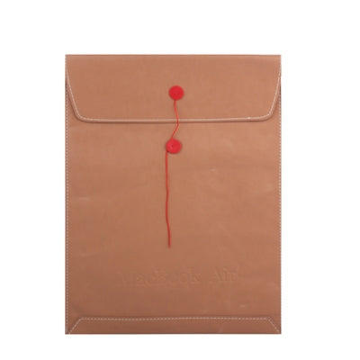 Magic Folder Sleeve Leather Case Bag for MacBook Air 13.3 inch(Brown)