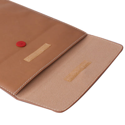Magic Folder Sleeve Leather Case Bag for MacBook Air 13.3 inch(Brown)