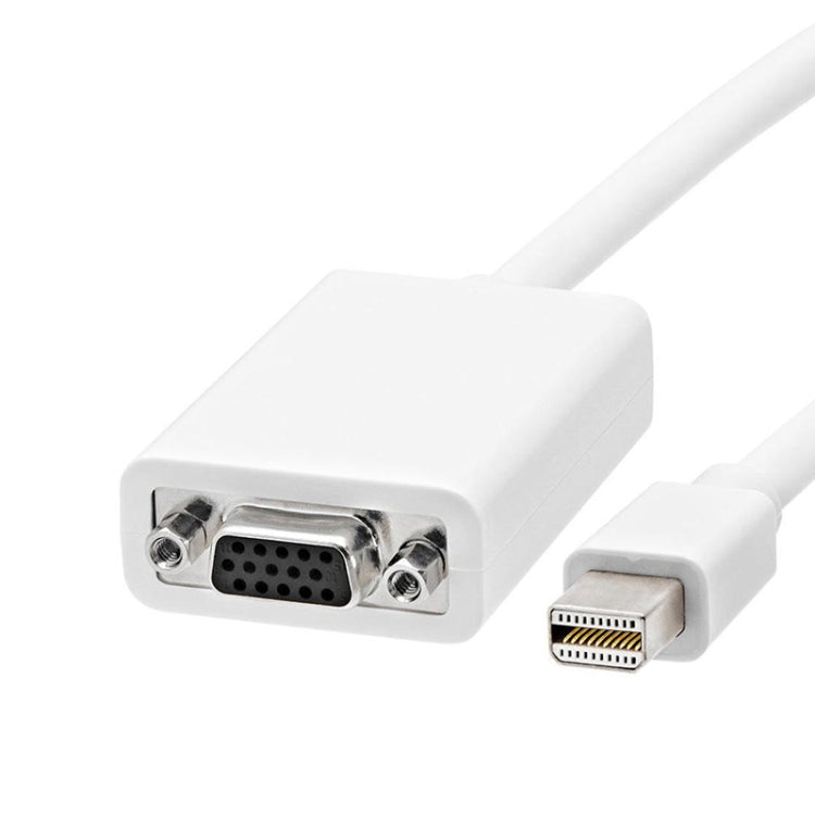 Mini Display to VGA 15 Pin Female Adapter for Apple(White)
