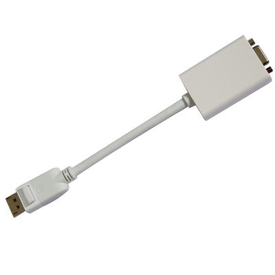 DisplayPort Male to VGA Female Adapter, Cable Length: 10CM(White)