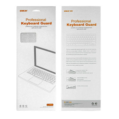 ENKAY Colorful Soft Silicon Keyboard Protector Cover Skin for MacBook Pro 13.3 inch / 15.4 inch / 17.3 inch (US Version) / A1278 / A1286(White)