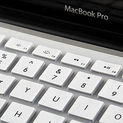 ENKAY Colorful Soft Silicon Keyboard Protector Cover Skin for MacBook Pro 13.3 inch / 15.4 inch / 17.3 inch (US Version) / A1278 / A1286(White)