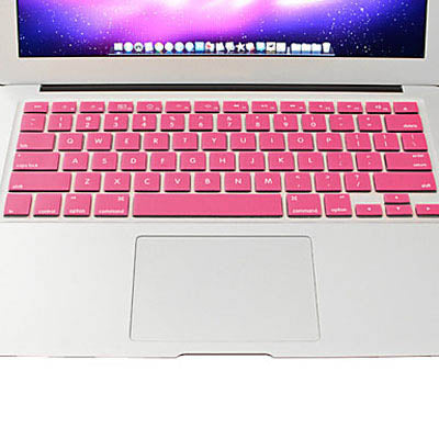 ENKAY Colorful Soft Silicon Keyboard Protector Cover Skin for MacBook Pro 13.3 inch / 15.4 inch / 17.3 inch (US Version) / A1278 / A1286(Pink)