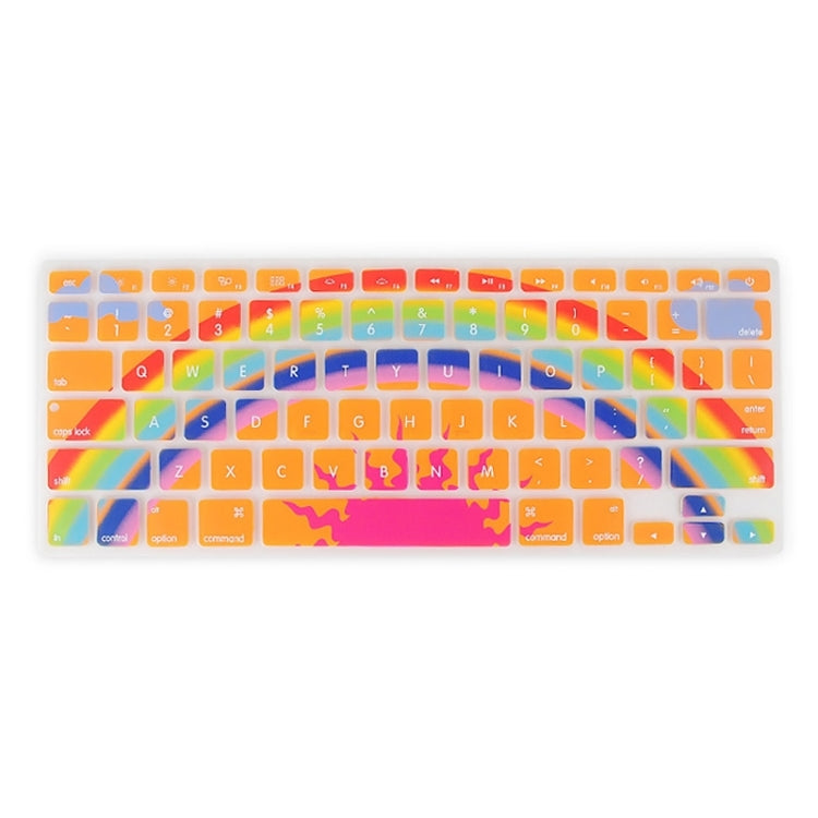 Universal Rainbow Pattern Silicon Soft Keyboard Protector Cover Skin Protective Film for MacBook 13.3 inch & 15.4 inch
