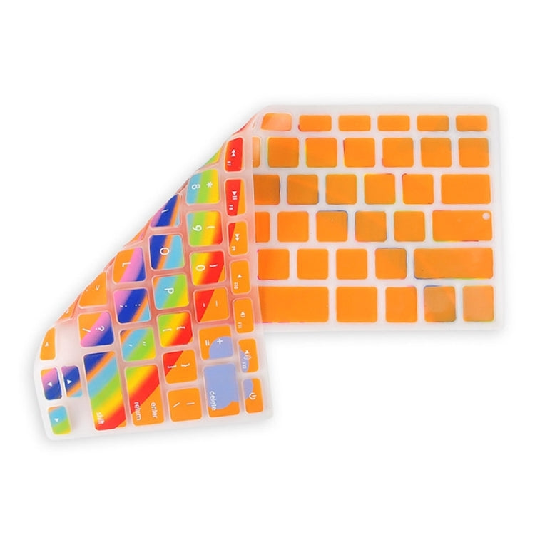 Universal Rainbow Pattern Silicon Soft Keyboard Protector Cover Skin Protective Film for MacBook 13.3 inch & 15.4 inch