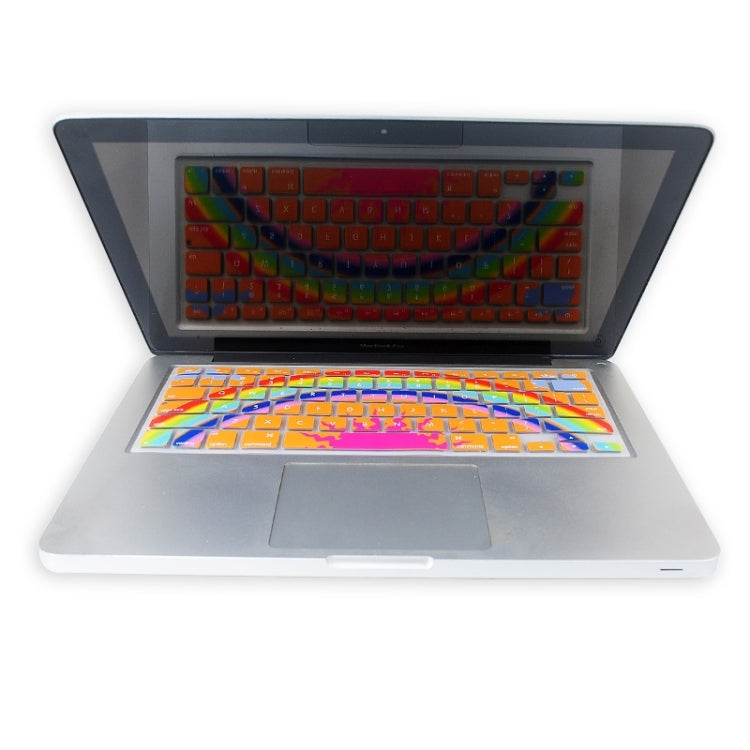 Universal Rainbow Pattern Silicon Soft Keyboard Protector Cover Skin Protective Film for MacBook 13.3 inch & 15.4 inch