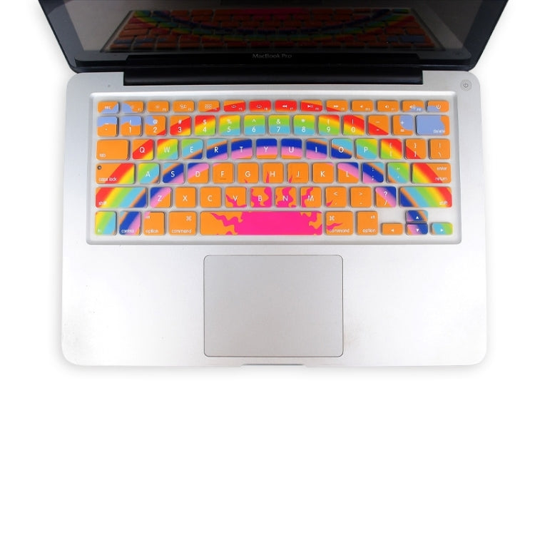 Universal Rainbow Pattern Silicon Soft Keyboard Protector Cover Skin Protective Film for MacBook 13.3 inch & 15.4 inch