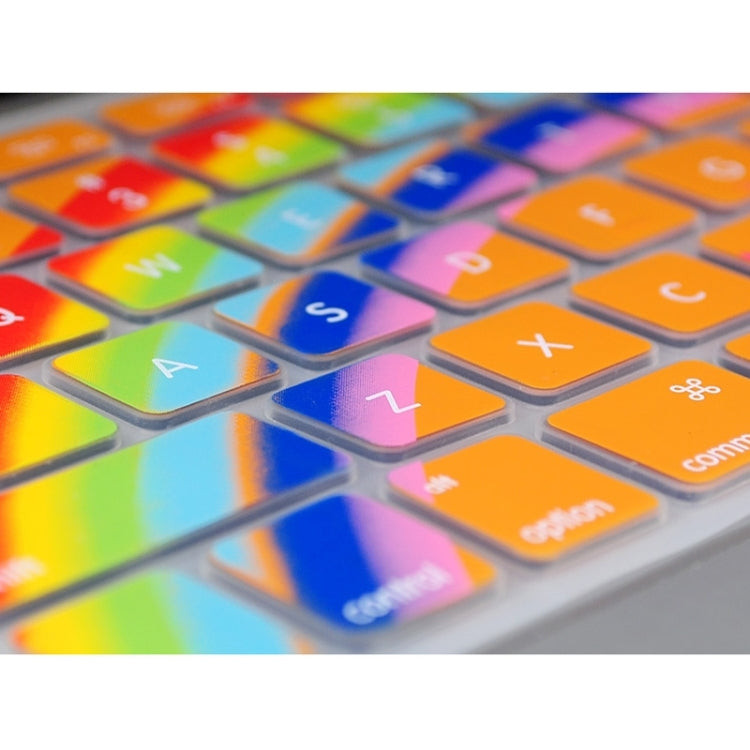 Universal Rainbow Pattern Silicon Soft Keyboard Protector Cover Skin Protective Film for MacBook 13.3 inch & 15.4 inch