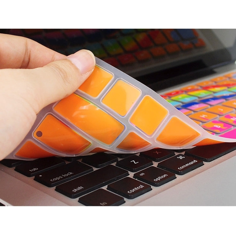 Universal Rainbow Pattern Silicon Soft Keyboard Protector Cover Skin Protective Film for MacBook 13.3 inch & 15.4 inch