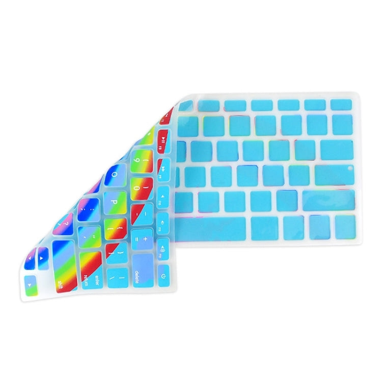 Universal Rainbow Pattern Silicon Soft Keyboard Protector Cover Skin Protective Film for MacBook 13.3 inch & 15.4 inch