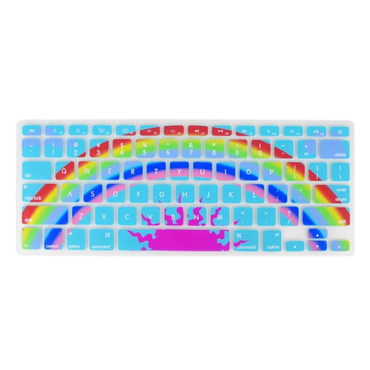 Universal Rainbow Pattern Silicon Soft Keyboard Protector Cover Skin Protective Film for MacBook 13.3 inch & 15.4 inch