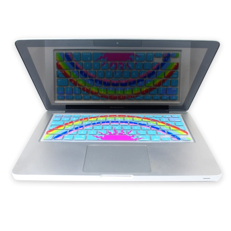Universal Rainbow Pattern Silicon Soft Keyboard Protector Cover Skin Protective Film for MacBook 13.3 inch & 15.4 inch