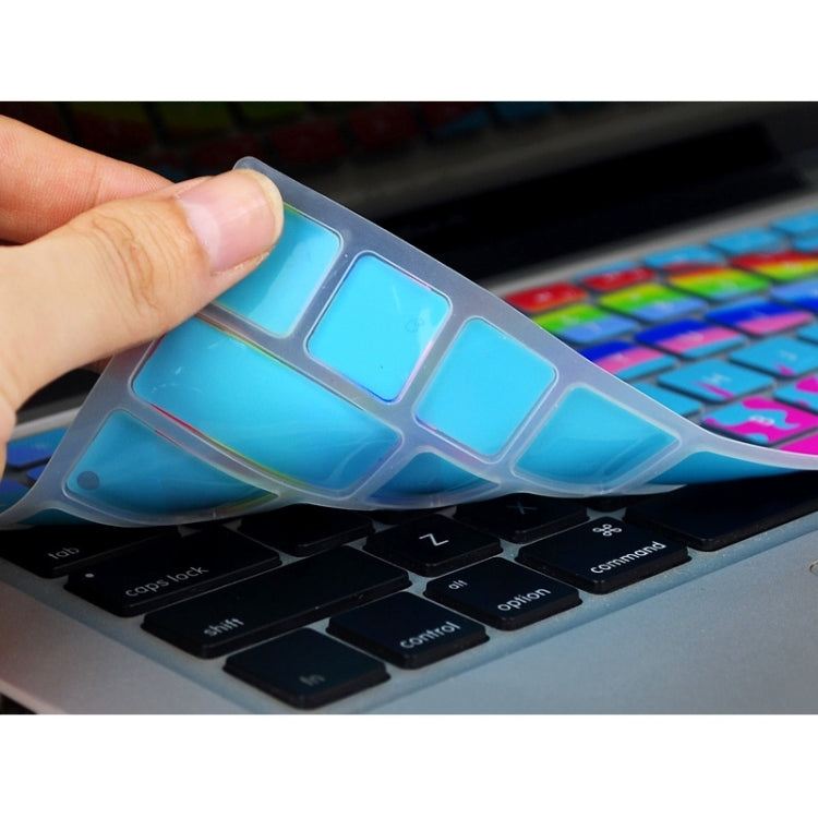 Universal Rainbow Pattern Silicon Soft Keyboard Protector Cover Skin Protective Film for MacBook 13.3 inch & 15.4 inch