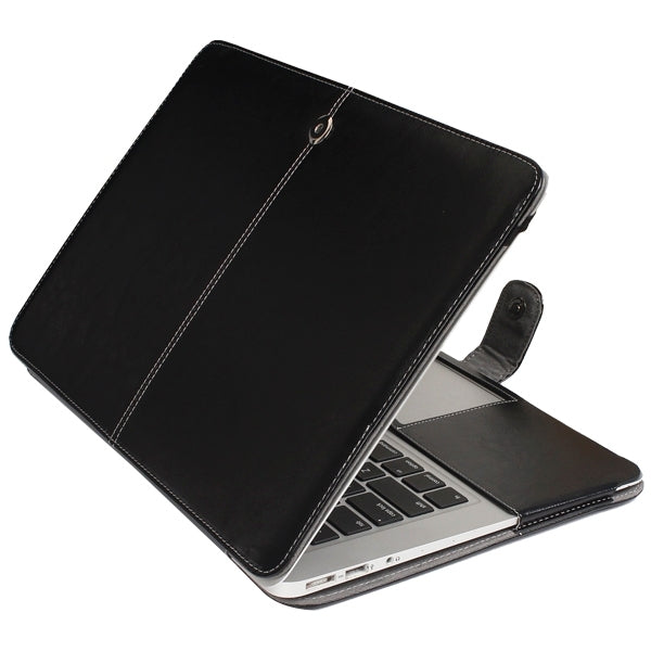 For 11.6 inch MacBook Air Notebook Leather Case with Snap Fastener
