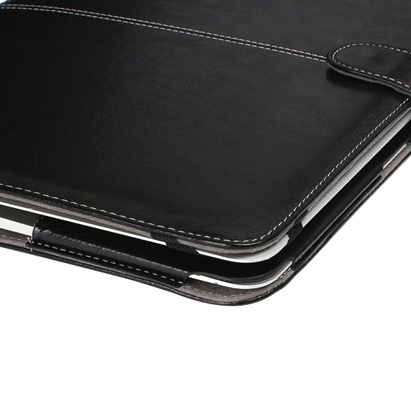 For 11.6 inch MacBook Air Notebook Leather Case with Snap Fastener