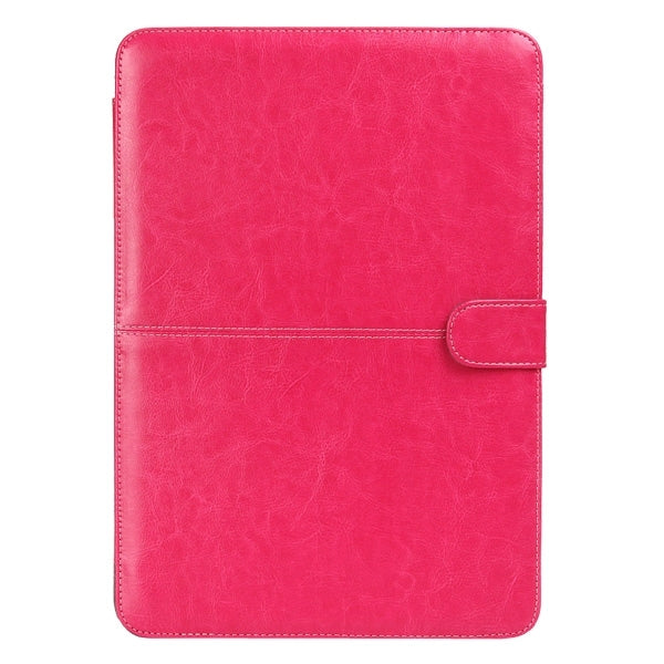 For 11.6 inch MacBook Air Notebook Leather Case with Snap Fastener