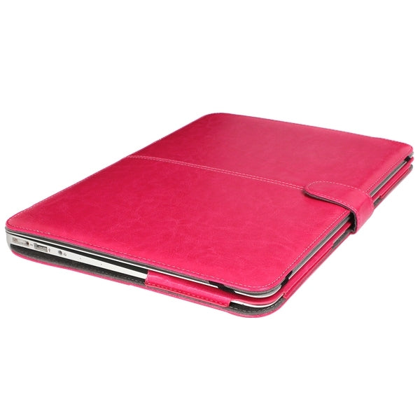 For 11.6 inch MacBook Air Notebook Leather Case with Snap Fastener