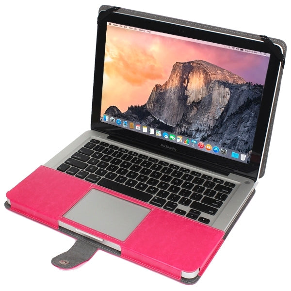 Notebook Leather Case with Snap Fastener for 15.4 inch MacBook Pro