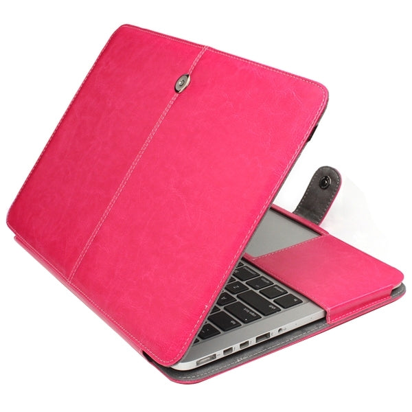 Notebook Leather Case with Snap Fastener for 15.4 inch MacBook Pro Retina