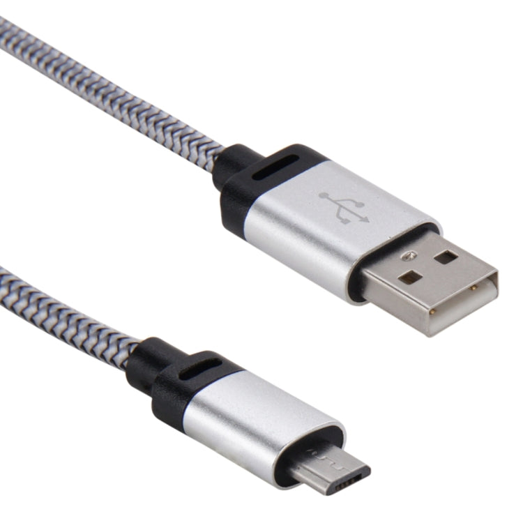 1.2m Woven Style Micro USB to USB 2.0 Data Sync Cable, For Samsung / Huawei / Xiaomi / Meizu / LG / HTC and Other Smartphones