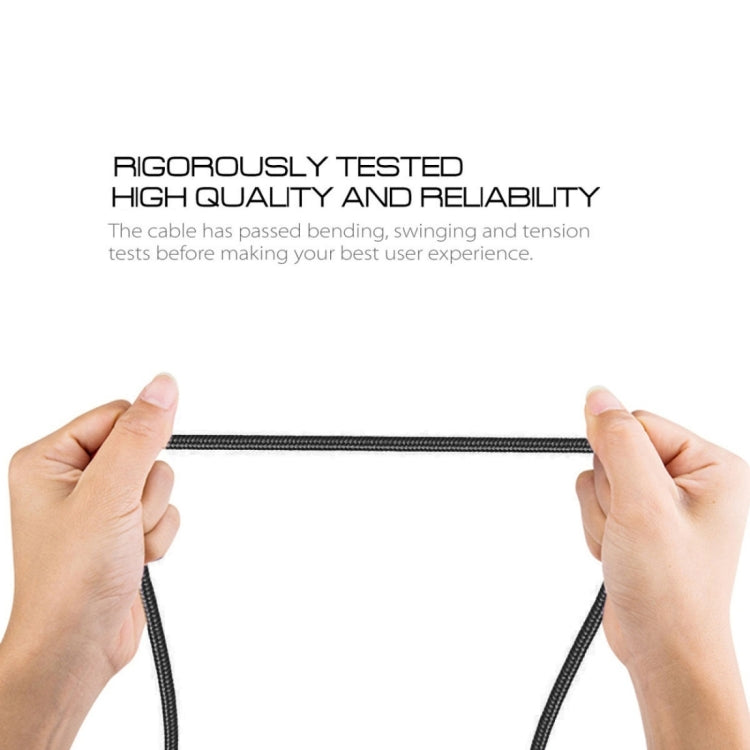 1m Woven Style USB-C / Type-C 3.1 to USB 2.0 Data Sync Charge Cable