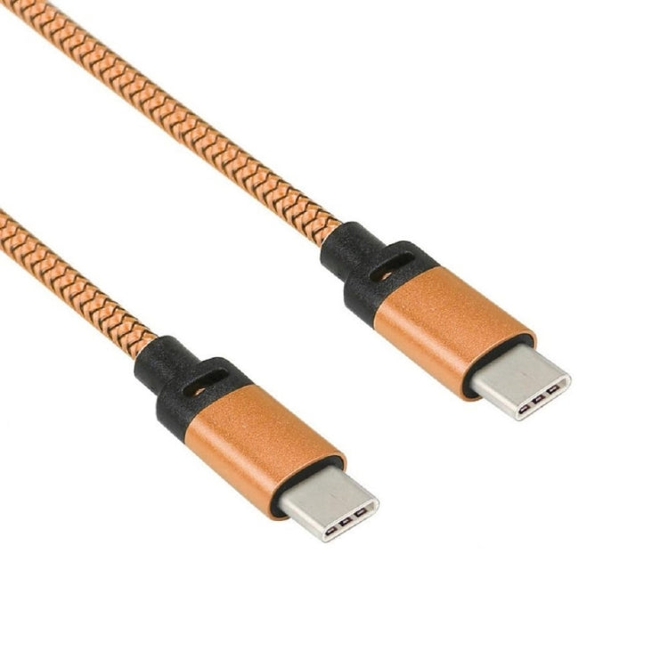 1.2m Woven Style Metal Head USB-C / Type-C 3.1 to USB-C / Type-C 3.1 Data & Charge Cable for Galaxy S8 & S8 + / LG G6 / Huawei P10 & P10 Plus / Xiaomi Mi 6 & Max 2 and other Smartphones