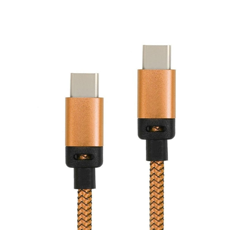 1.2m Woven Style Metal Head USB-C / Type-C 3.1 to USB-C / Type-C 3.1 Data & Charge Cable for Galaxy S8 & S8 + / LG G6 / Huawei P10 & P10 Plus / Xiaomi Mi 6 & Max 2 and other Smartphones