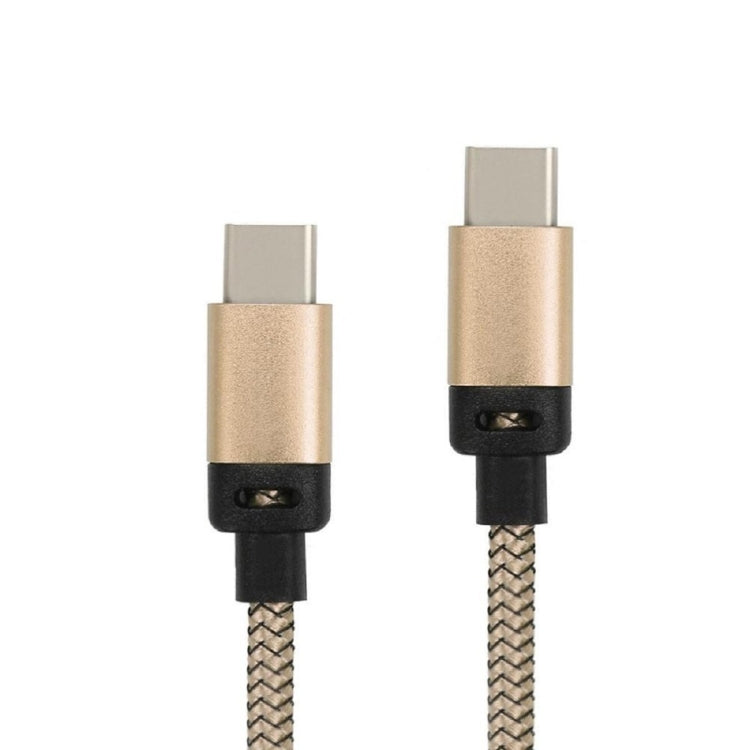 1.2m Woven Style Metal Head USB-C / Type-C 3.1 to USB-C / Type-C 3.1 Data & Charge Cable for Galaxy S8 & S8 + / LG G6 / Huawei P10 & P10 Plus / Xiaomi Mi 6 & Max 2 and other Smartphones