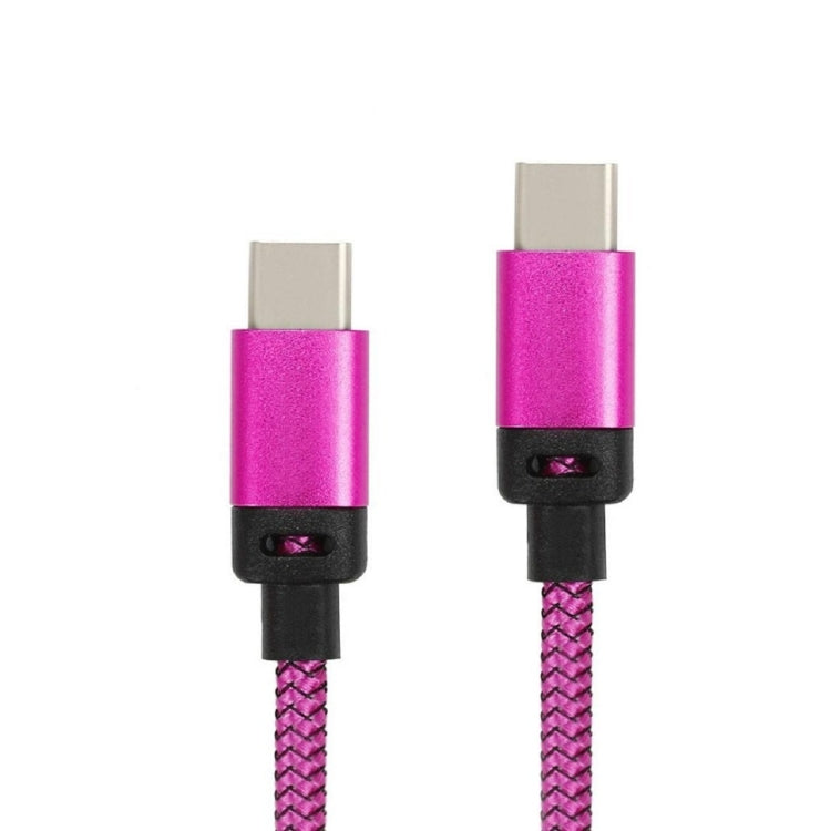 1.2m Woven Style Metal Head USB-C / Type-C 3.1 to USB-C / Type-C 3.1 Data & Charge Cable for Galaxy S8 & S8 + / LG G6 / Huawei P10 & P10 Plus / Xiaomi Mi 6 & Max 2 and other Smartphones