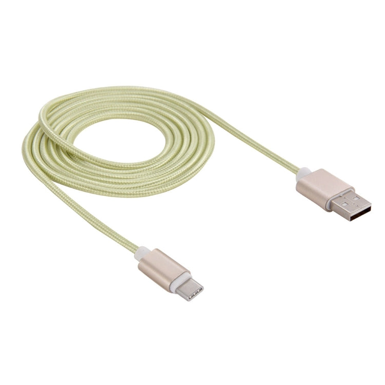 1.5m Woven Style Metal Head USB-C / Type-C 3.1 to USB 2.0 Data & Charge Cable for Samsung Galaxy S8 & S8 + / LG G6 / Huawei P10 & P10 Plus / Oneplus 5 and other Smartphones