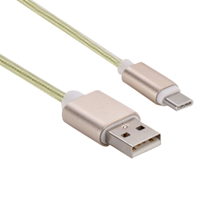 1.5m Woven Style Metal Head USB-C / Type-C 3.1 to USB 2.0 Data & Charge Cable for Samsung Galaxy S8 & S8 + / LG G6 / Huawei P10 & P10 Plus / Oneplus 5 and other Smartphones