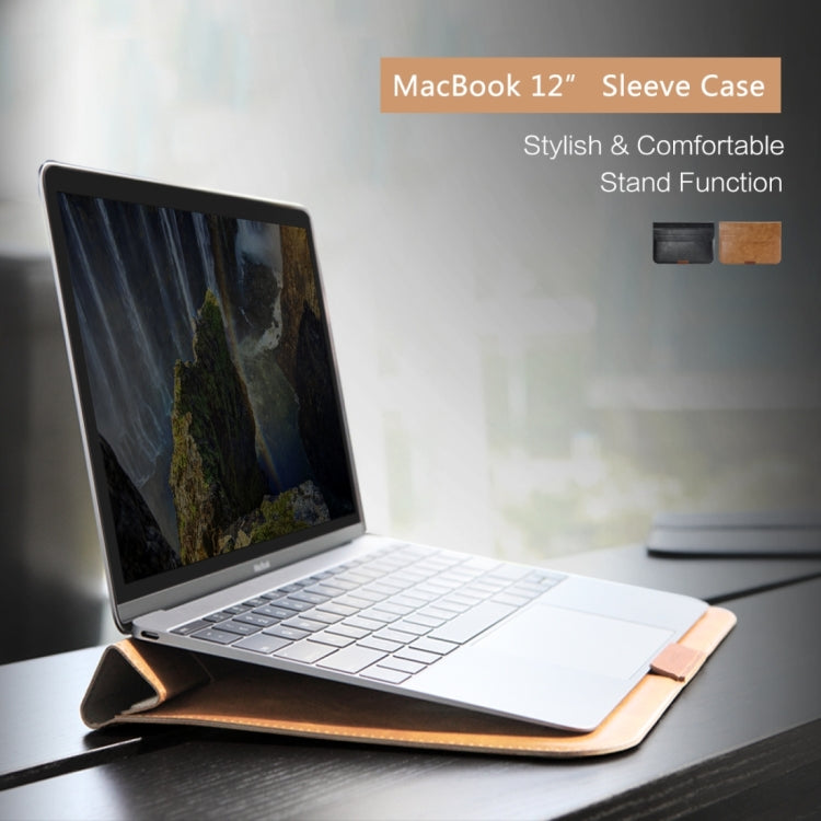 Rock Stylish Apple Laptop Leather Bag Sleeve Case with Holder for Macbook Air 11 inch