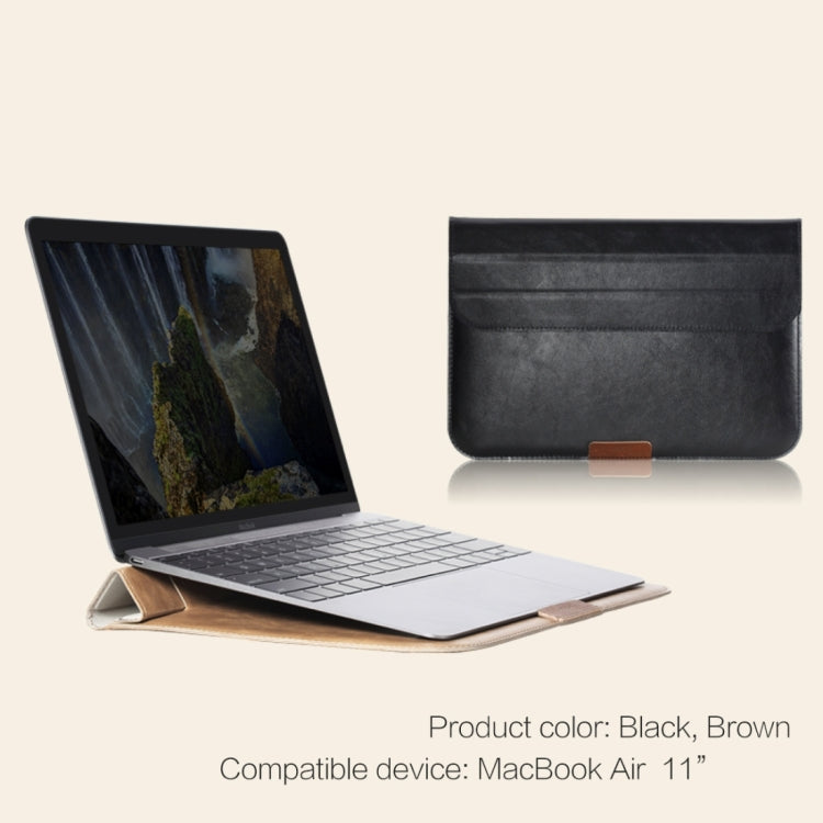 Rock Stylish Apple Laptop Leather Bag Sleeve Case with Holder for Macbook Air 11 inch