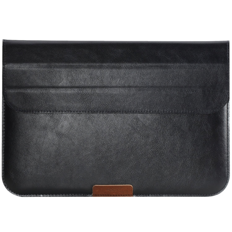 Rock Stylish Apple Laptop Leather Bag Sleeve Case with Holder for Macbook Air & iPad Pro 13 inch(Black)