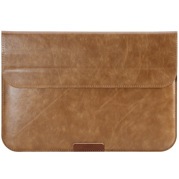 ROCK Sleeve PU Leather Case Bag with Holder for New Macbook 12 inch Laptop