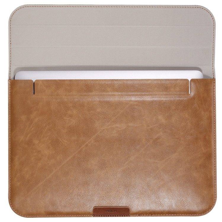 ROCK Sleeve PU Leather Case Bag with Holder for New Macbook 12 inch Laptop