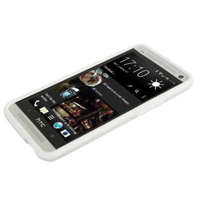 TPU + Transparent Plastic Bumper Frame Case for HTC One / M7
