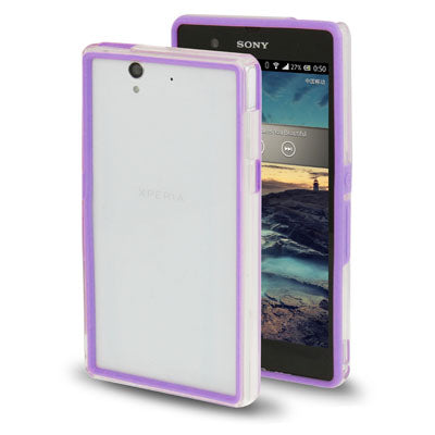 TPU + Transparent Plastic Bumper Frame Case for Sony Xperia Z / L36H / C660X