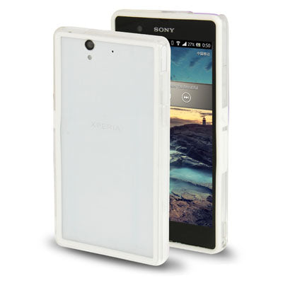 TPU + Transparent Plastic Bumper Frame Case for Sony Xperia Z / L36H / C660X