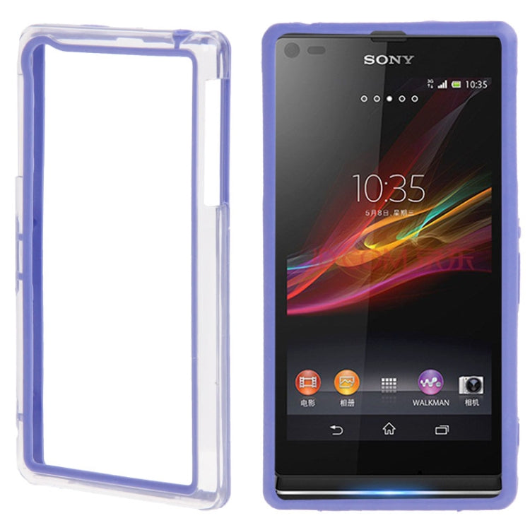 TPU + Transparent Plastic Bumper Frame Case for Sony Xperia Z1 / L39H