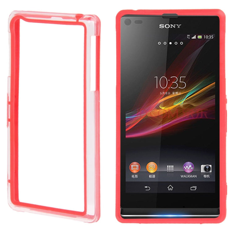 TPU + Transparent Plastic Bumper Frame Case for Sony Xperia Z1 / L39H