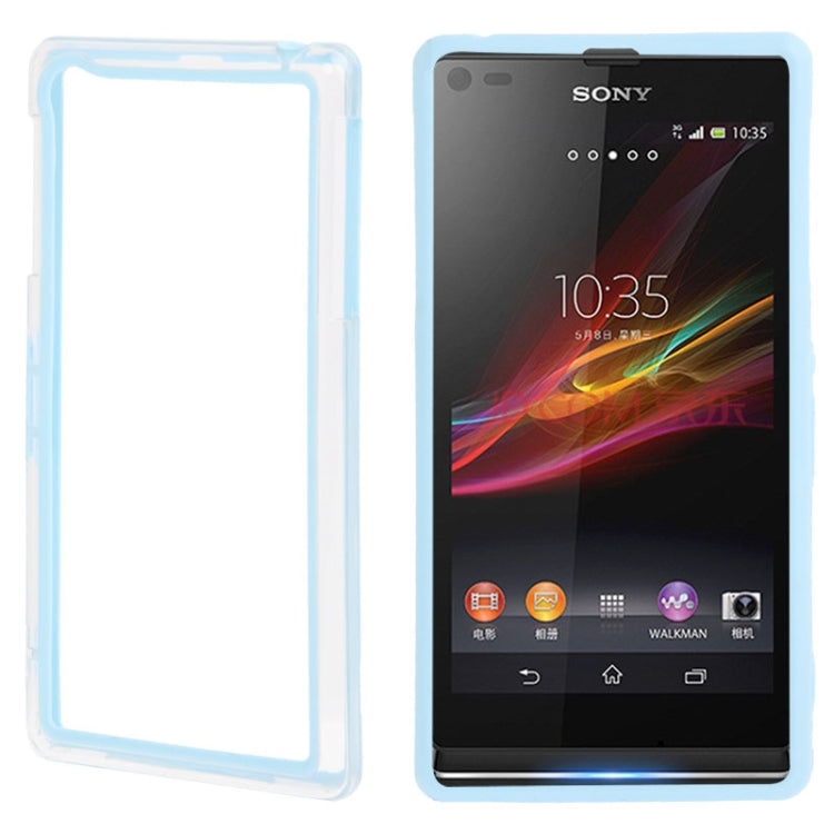 TPU + Transparent Plastic Bumper Frame Case for Sony Xperia Z1 / L39H