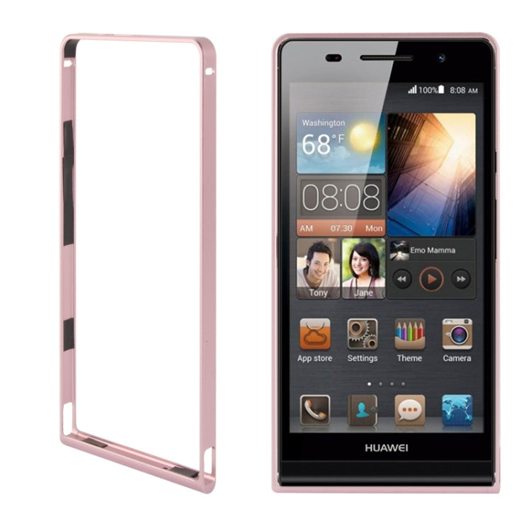 Detachable Premium Metal Frame with Screwdriver & Screw for Huawei Ascend P6