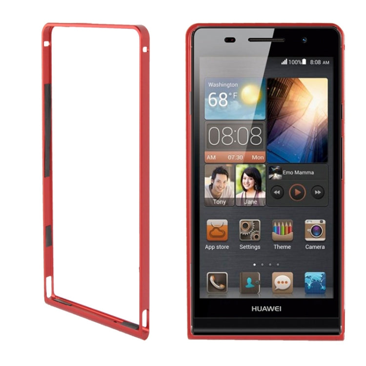 Detachable Premium Metal Frame with Screwdriver & Screw for Huawei Ascend P6