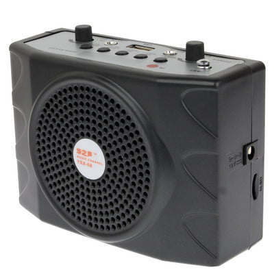 Multi-functional Portable Waistband Amplifier Speaker with MP3 / USB Slot / FM / U Disk Function and Headset Microphone, Support TF Card(Black)