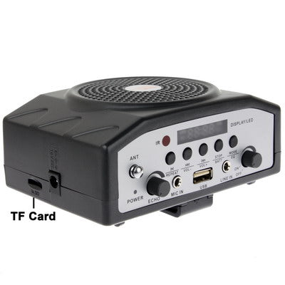 Multi-functional Portable Waistband Amplifier Speaker with MP3 / USB Slot / FM / U Disk Function and Headset Microphone, Support TF Card(Black)