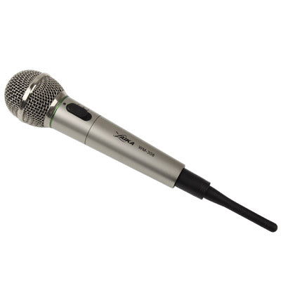 Handheld Wireless / Wired Microphone with Receiver & Antenna, Effective Distance: 8-20m
