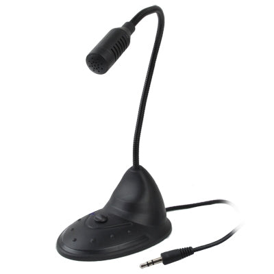 Multimedia Microphone with Switch, 3.5mm Plug(Black)