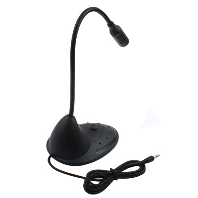 Multimedia Microphone with Switch, 3.5mm Plug(Black)