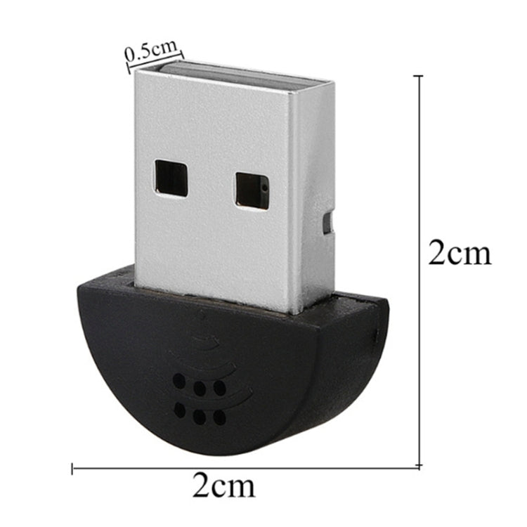 USB Mini Multimedia Recording Voice Microphone, Compatible with PC / Mac for Live Broadcast, Show, KTV, etc.(Black)